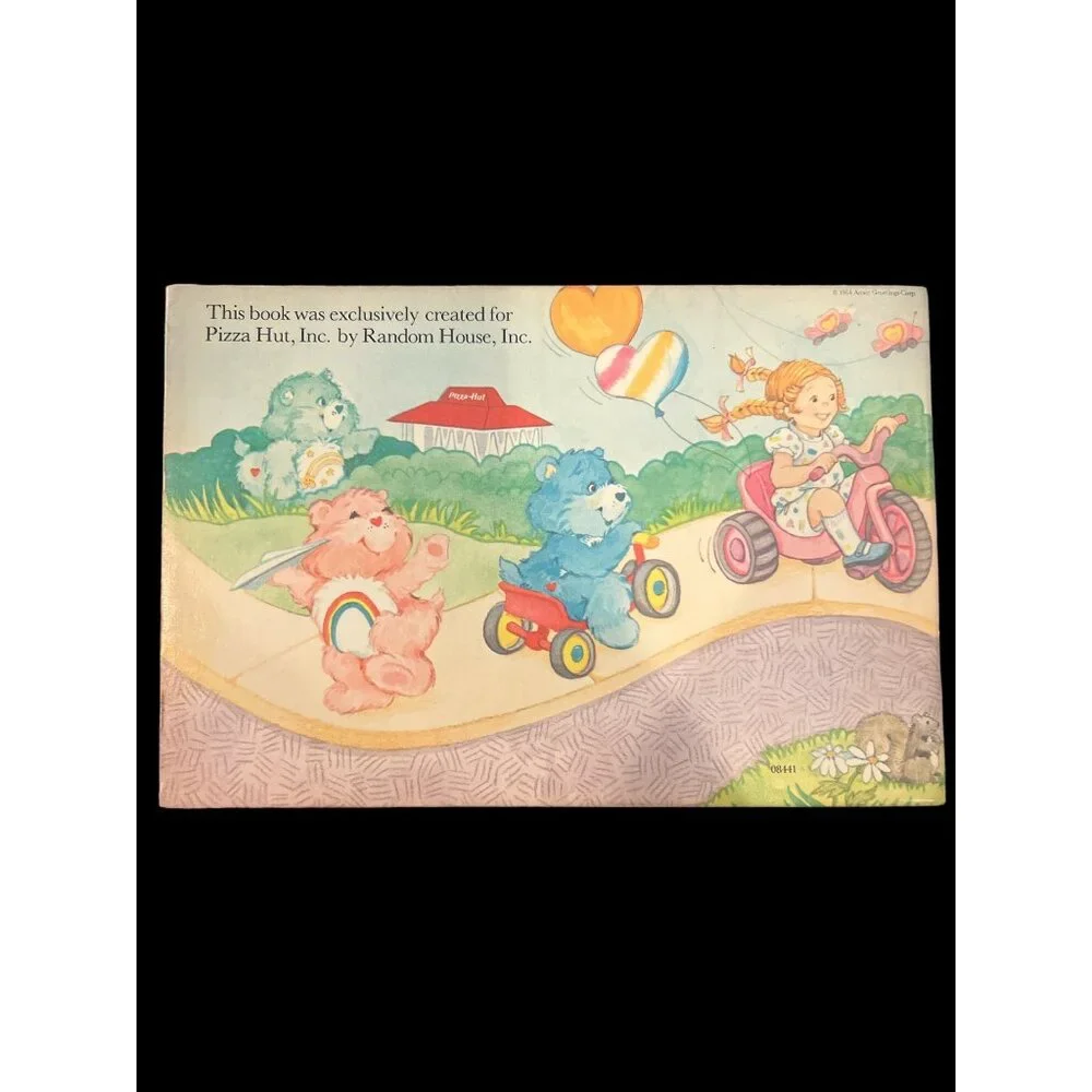 Care Bear Pizza Hut Exclusive Sticker Activity Book‎ Play It Safe 1984 NOS,